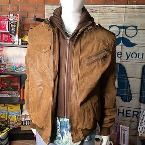100% pig leather jacket